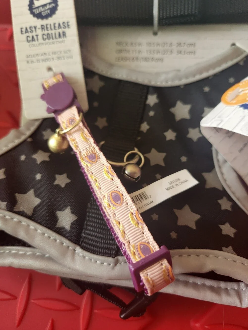 NWT New Kittie Bundle collars Harness Leash Adult Kitten with bell